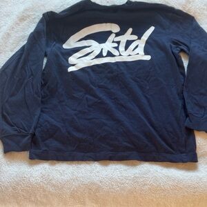 Kids Navy Blue Long Sleeve Shirt